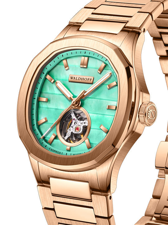 Manufaktur Waldhoff Navigator Swiss Automatic Rose Gold Mint