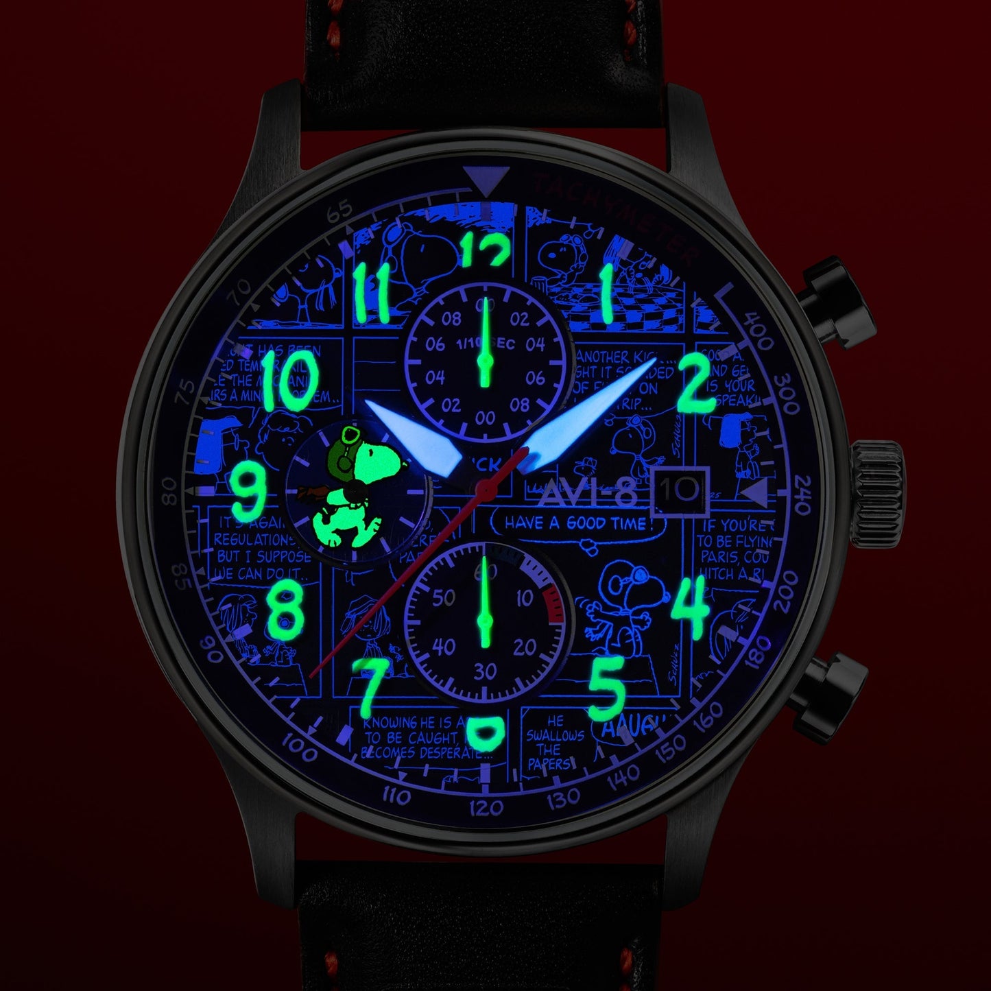 AVI-8 Hawker Hurricane Classic Chrono Peanuts Snoopy Flying Ace Limited Edition