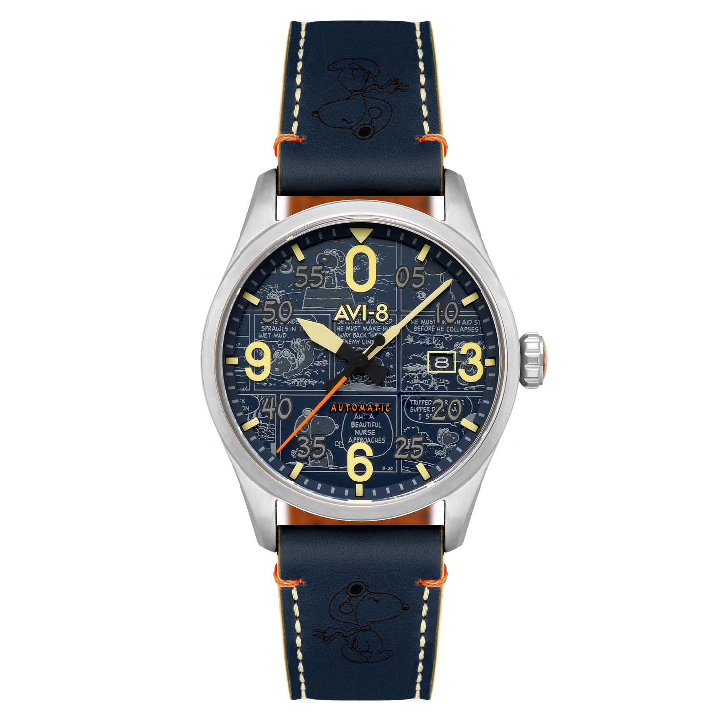 AVI-8 Spitfire Smith Automatic Peanuts Snoopy Flying Ace Limited Edition Beagle Blue