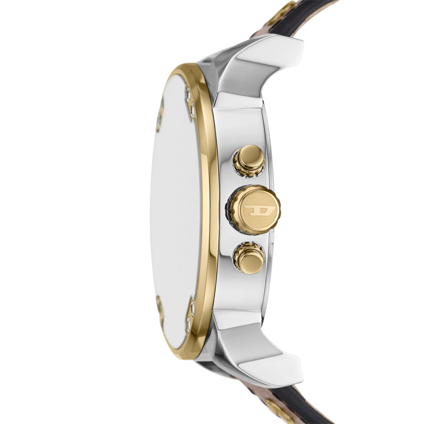 Diesel Mr. Daddy 2.0 Chrono Silver Brown Gold