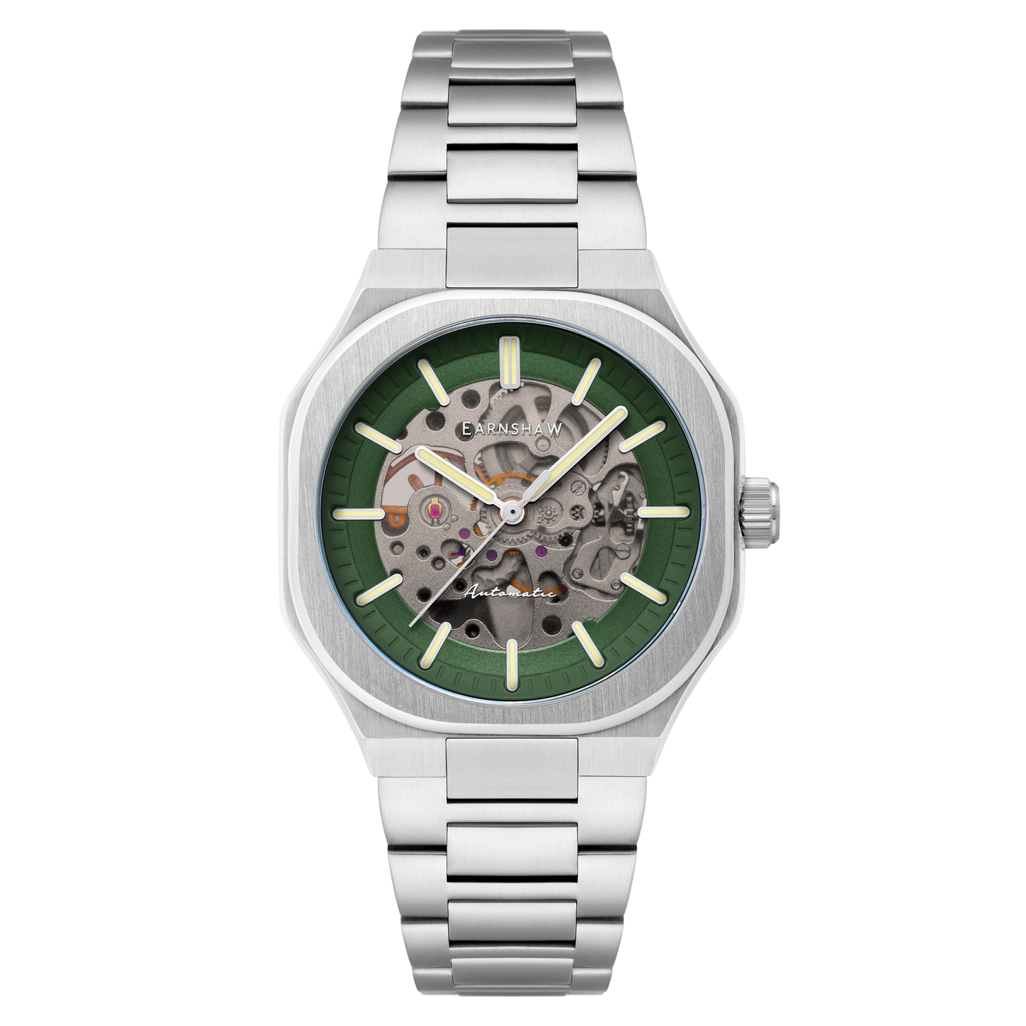 Thomas Earnshaw Discovery Exeter Skeleton Automatic Chartreuse Green