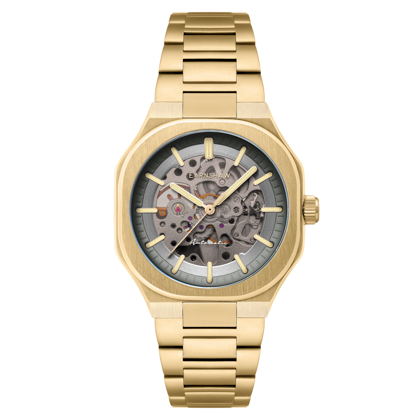 Thomas Earnshaw Discovery Exeter Skeleton Automatic Stone Grey