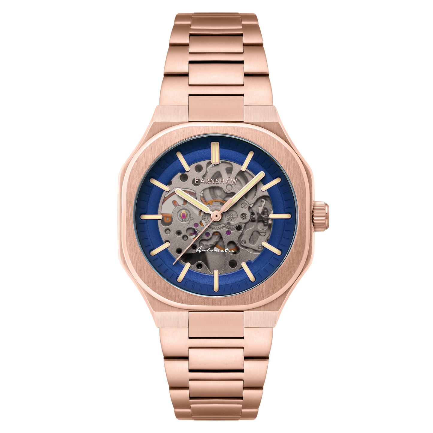 Thomas Earnshaw Discovery Exeter Skeleton Automatic Electric Blue