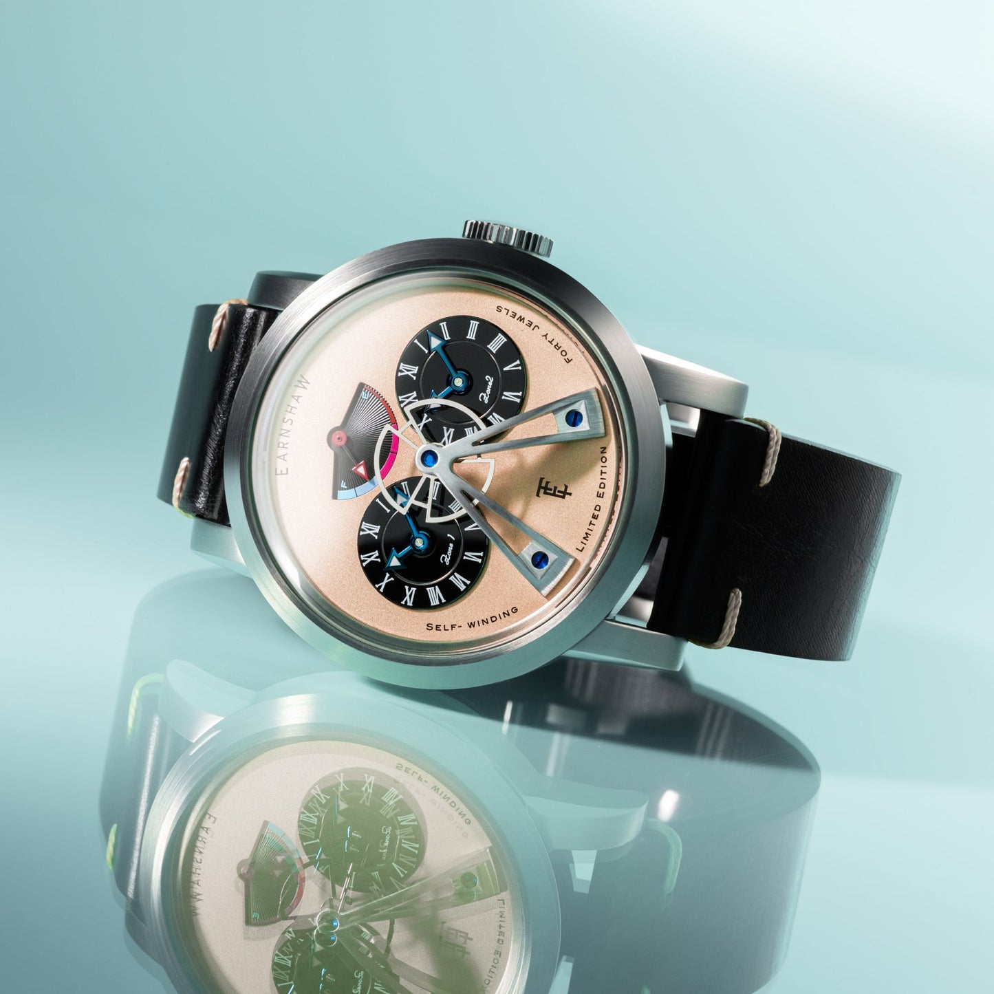 Thomas Earnshaw Heritage Beaufort Power Reserve Dual Time Automatic Ivory Limited Edition