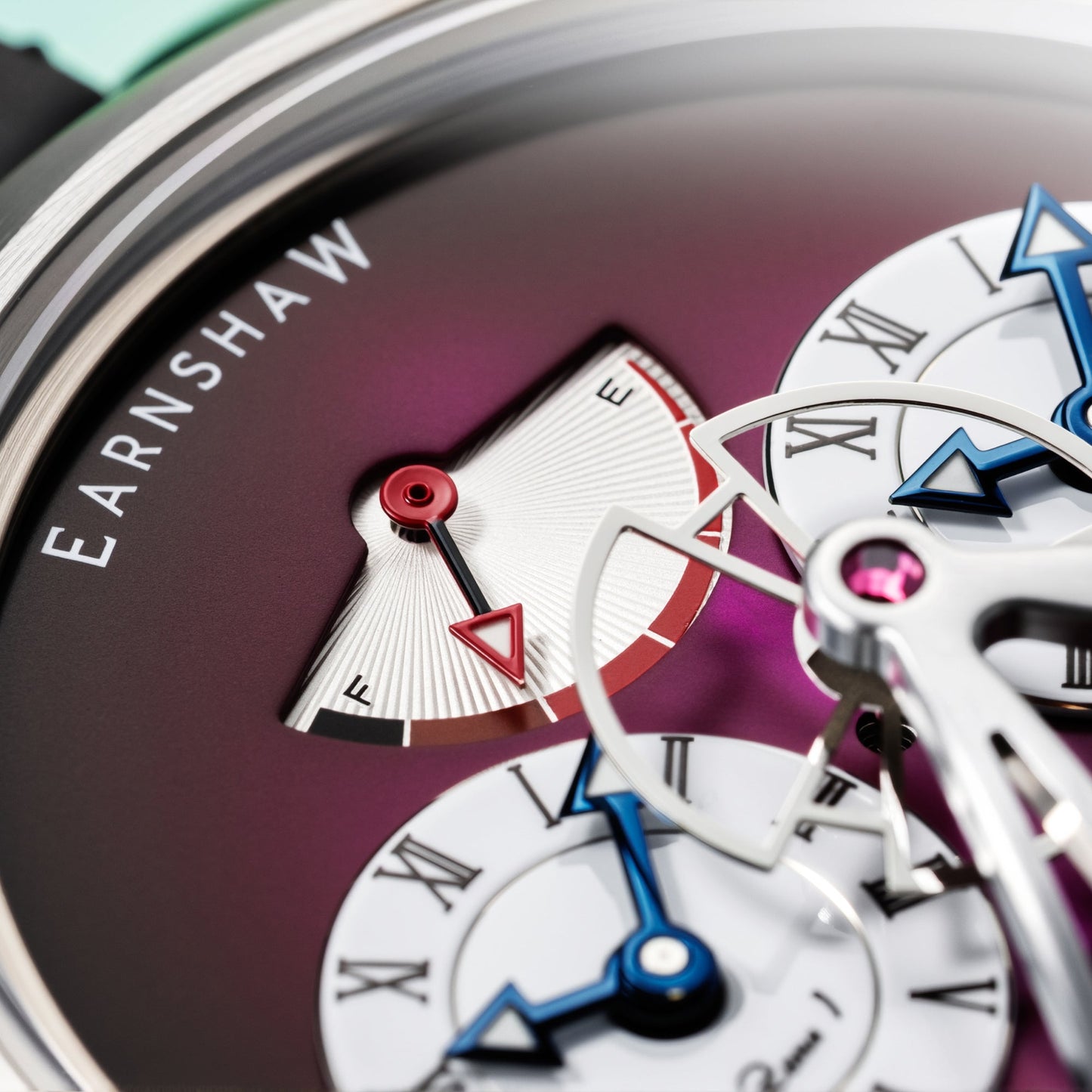 Thomas Earnshaw Heritage Beaufort Power Reserve Dual Time Automatic Purple Fume Limited Edition