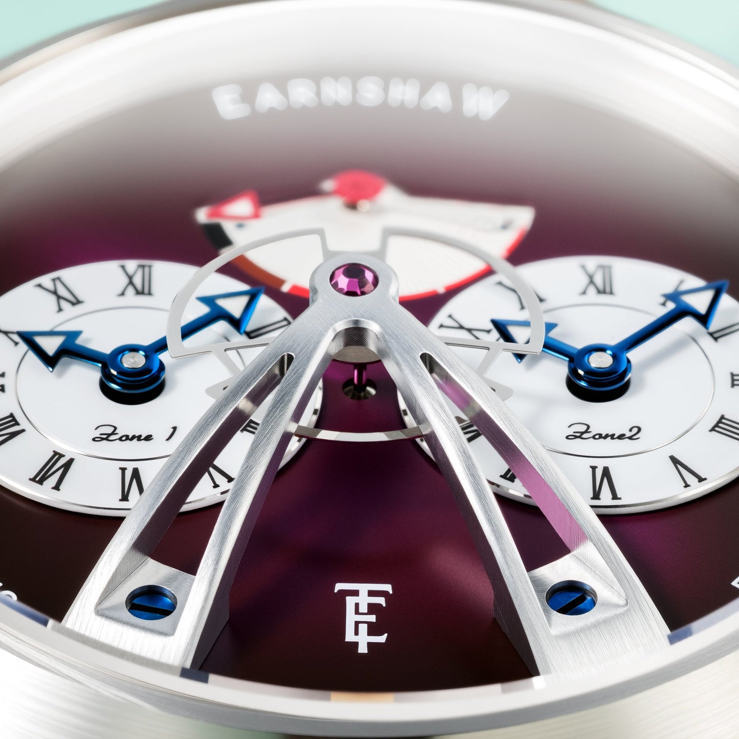 Thomas Earnshaw Heritage Beaufort Power Reserve Dual Time Automatic Purple Fume Limited Edition