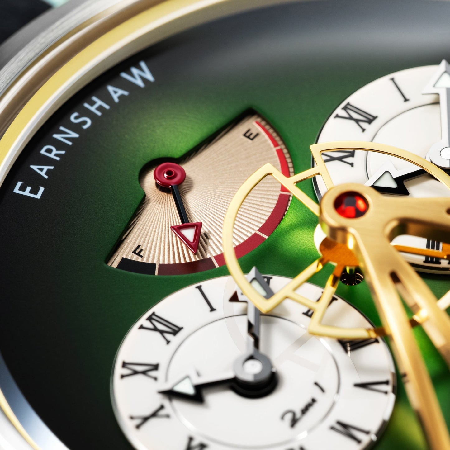 Thomas Earnshaw Heritage Beaufort Power Reserve Dual Time Automatic Green Fume Limited Edition