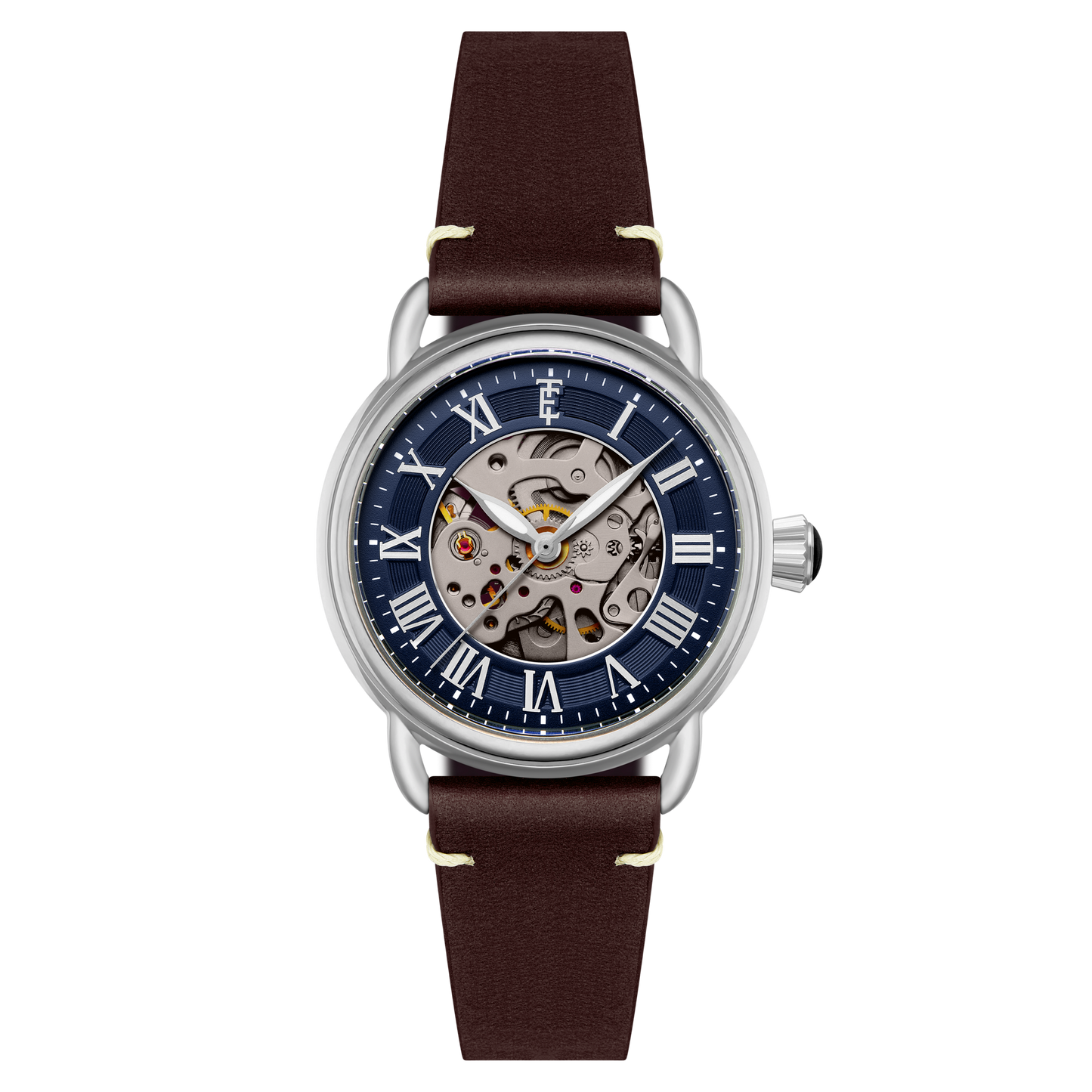 Thomas Earnshaw Heritage Investigator 40 Skeleton Automatic Sapphire Blue