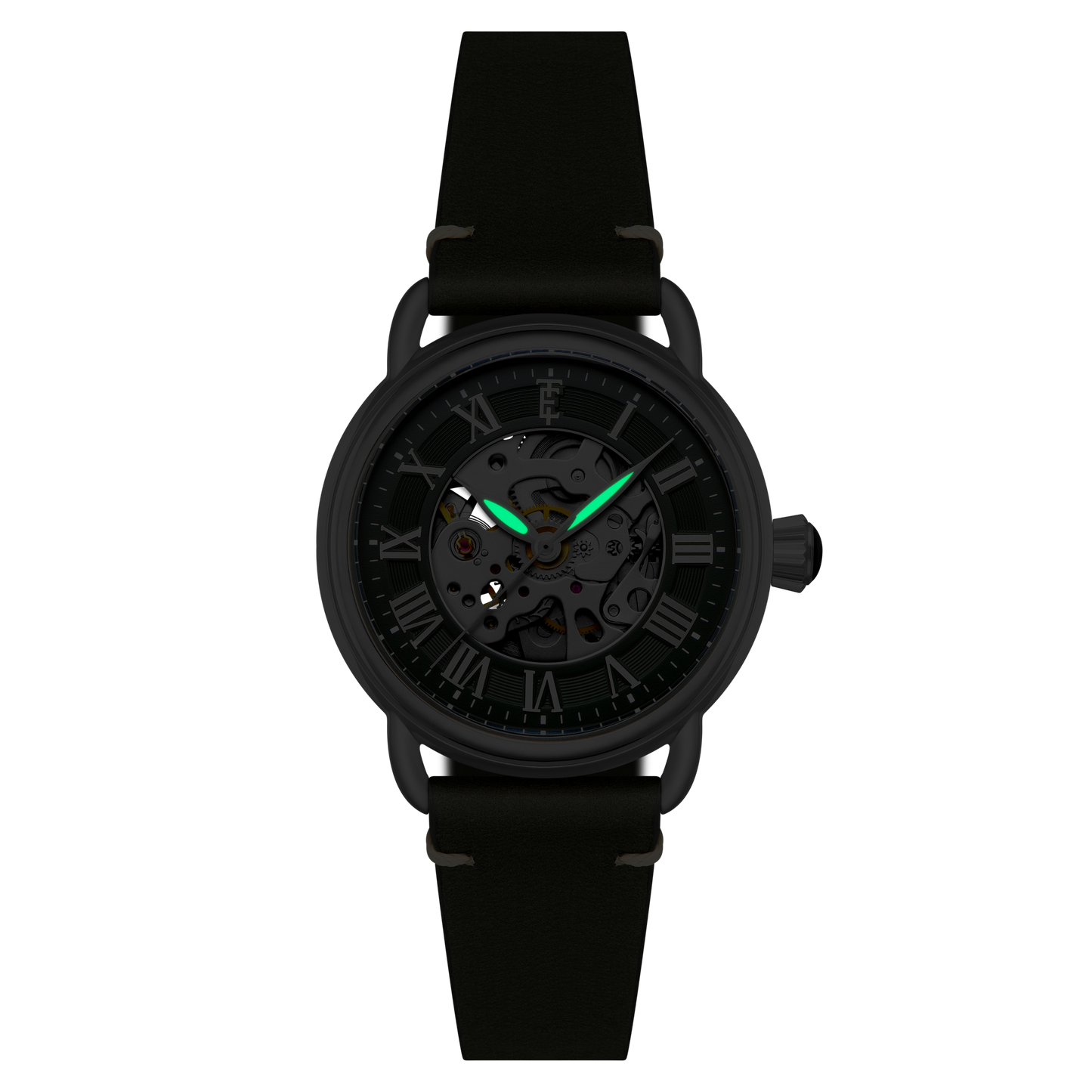 Thomas Earnshaw Heritage Investigator 40 Skeleton Automatic Sage Green