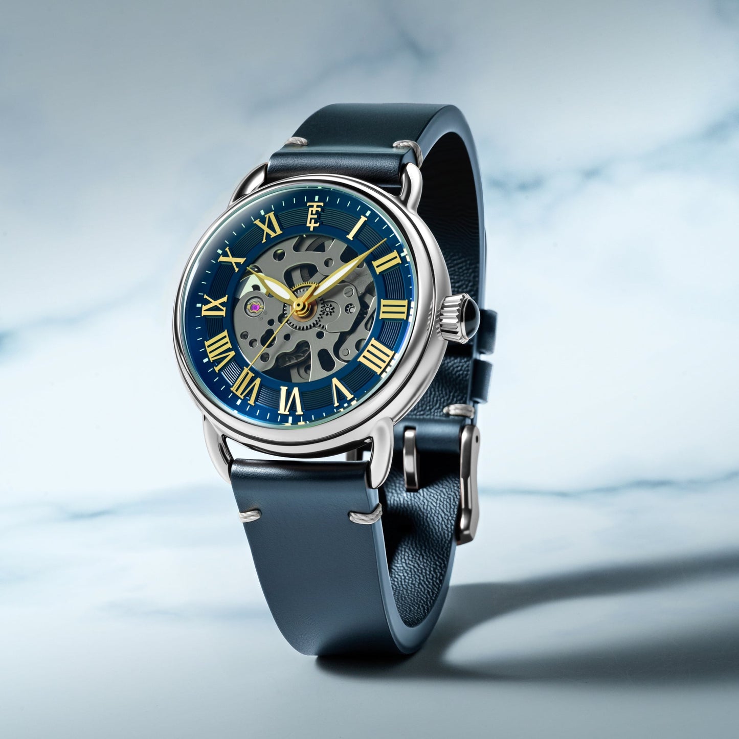 Thomas Earnshaw Heritage Investigator 40 Skeleton Automatic Pewter Grey