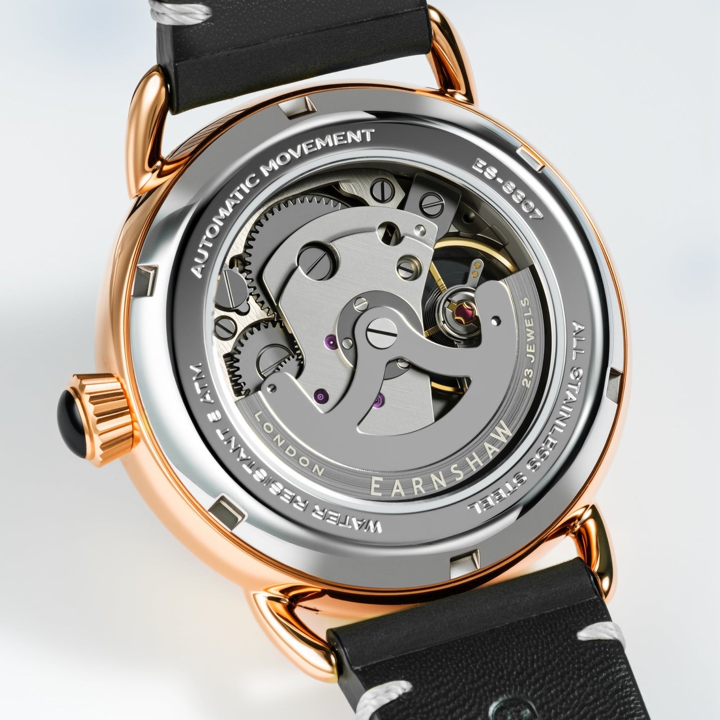 Thomas Earnshaw Heritage Investigator 40 Skeleton Automatic Ink Black
