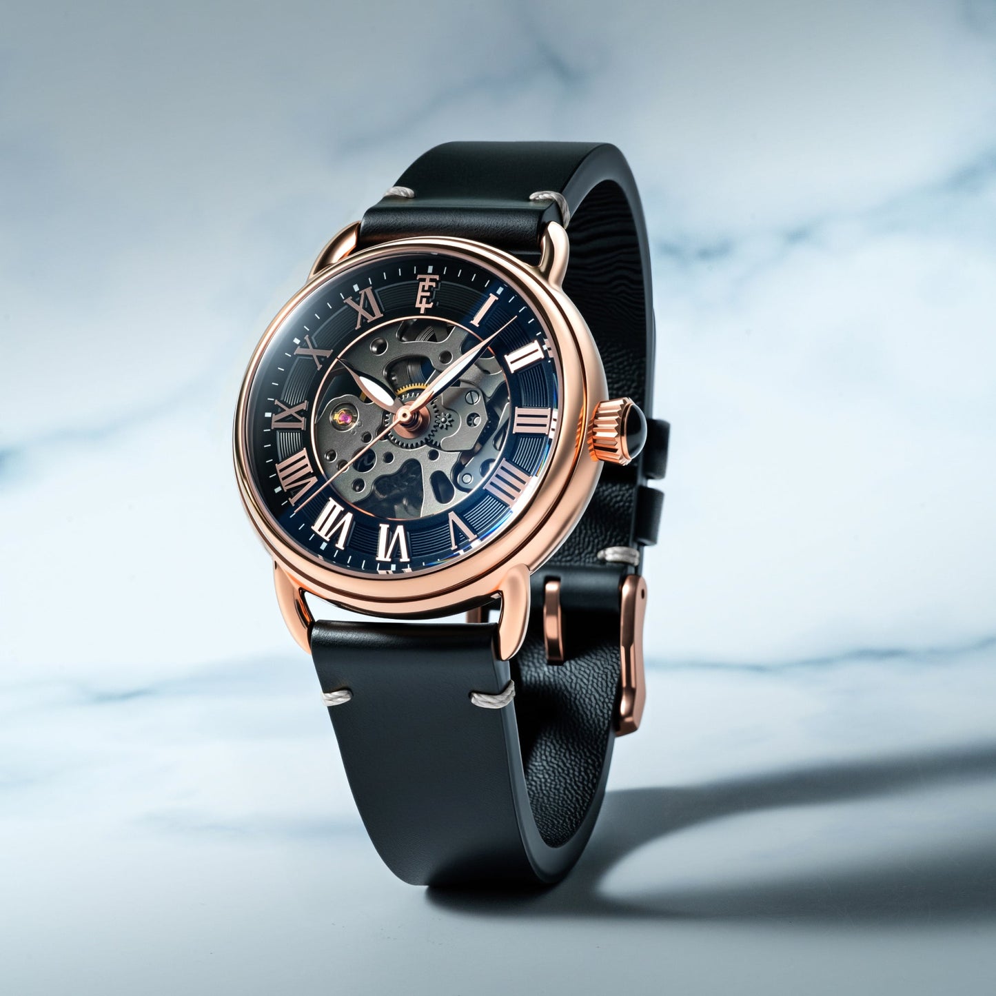 Thomas Earnshaw Heritage Investigator 40 Skeleton Automatic Ink Black
