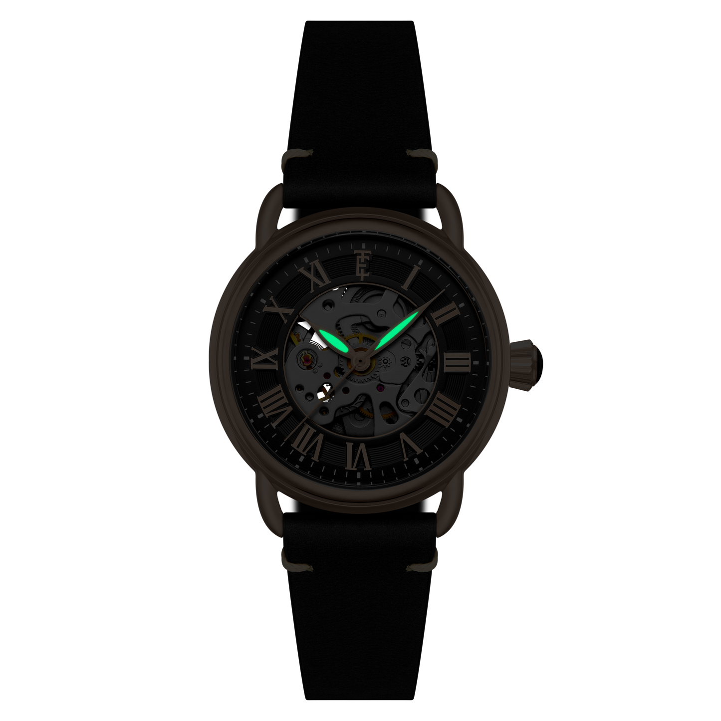 Thomas Earnshaw Heritage Investigator 40 Skeleton Automatic Ink Black