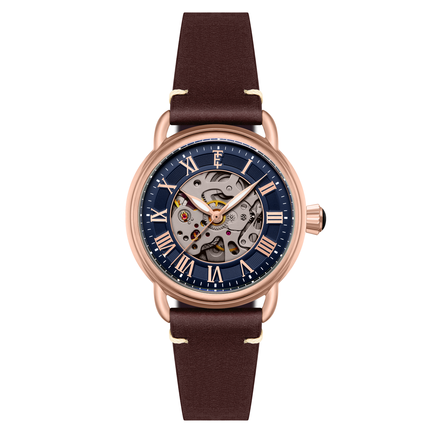 Thomas Earnshaw Heritage Investigator 40 Skeleton Automatic Azure Blue