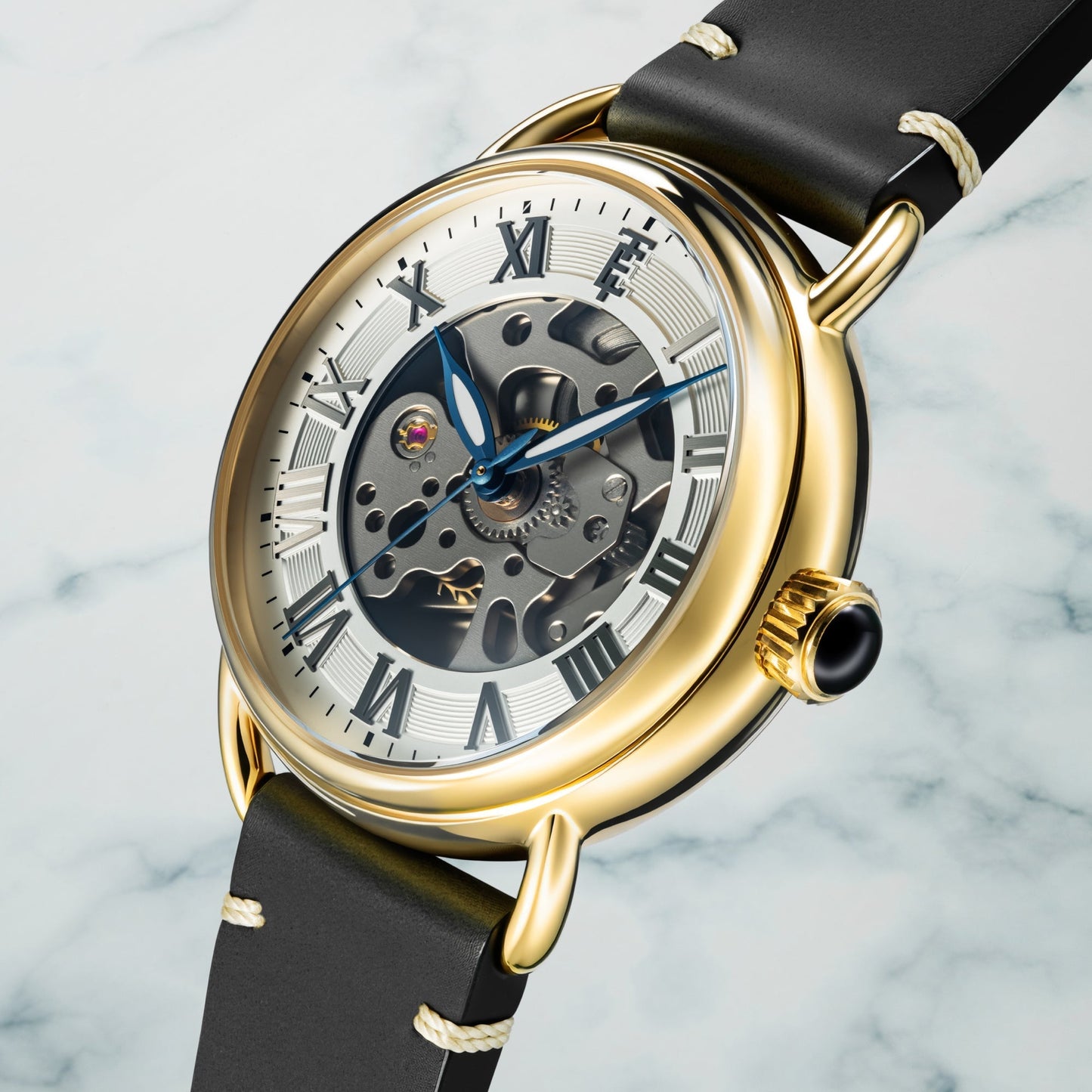 Thomas Earnshaw Heritage Investigator 40 Skeleton Automatic Frosted Silver