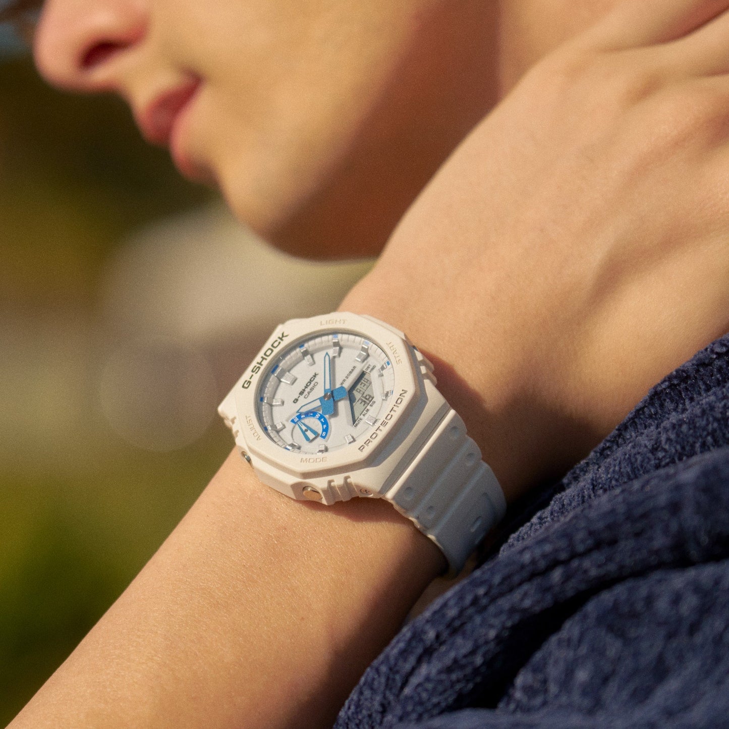 G-Shock GA2100 Hidden Glow Ana-Digi White