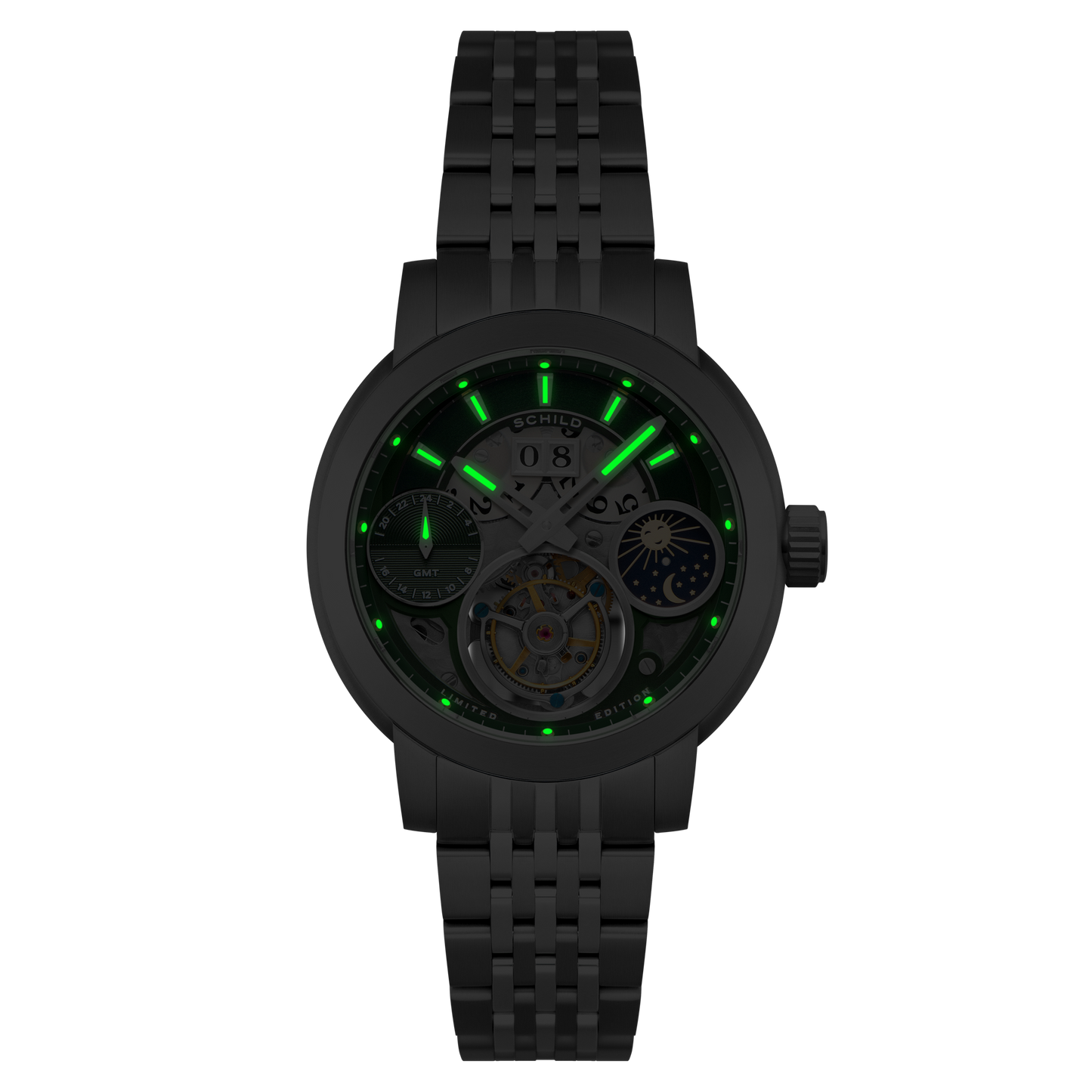 Schild Heinrich GMT Moonphase Tourbillon Limited Edition Jade Green