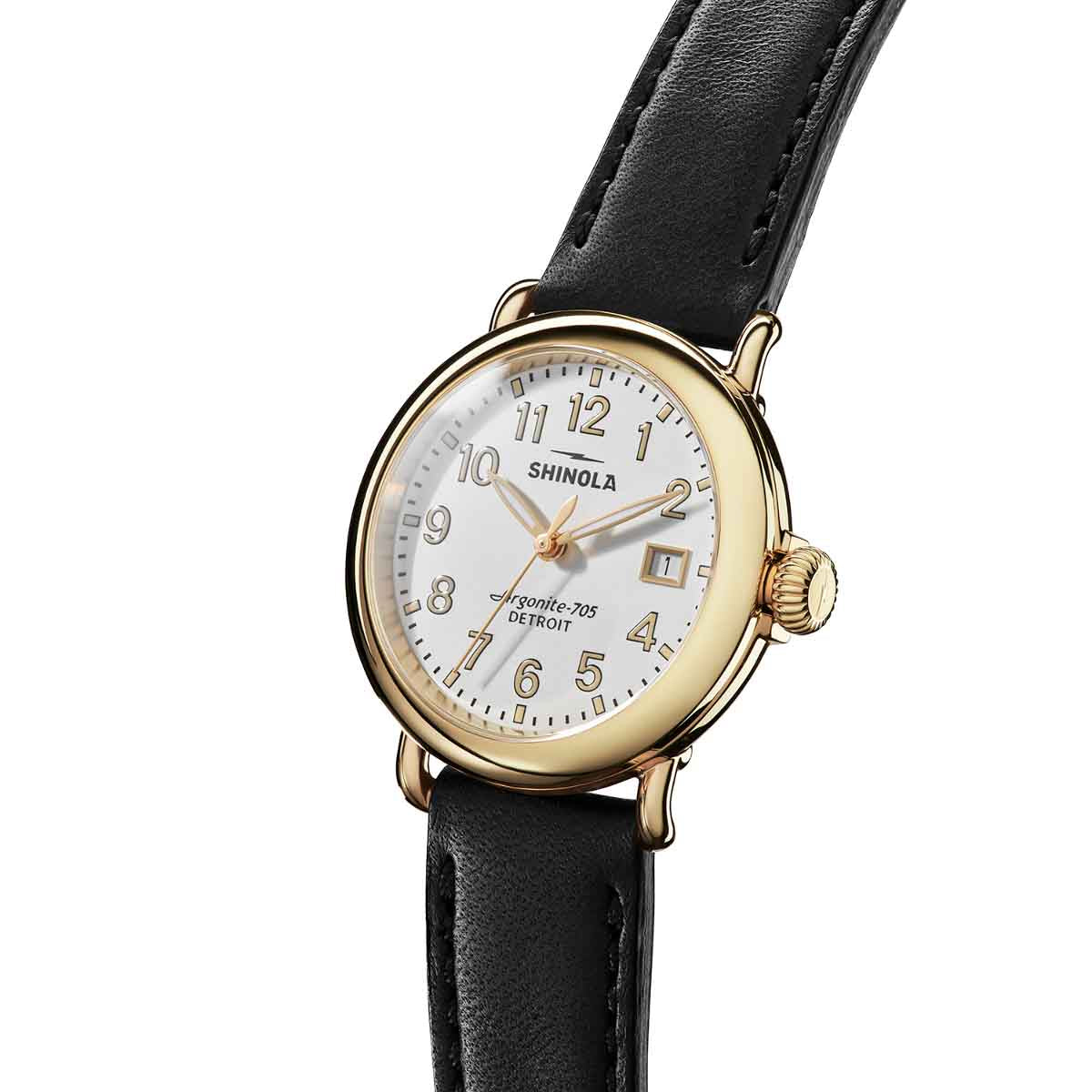 Shinola Runwell 36mm Gold Alabaster