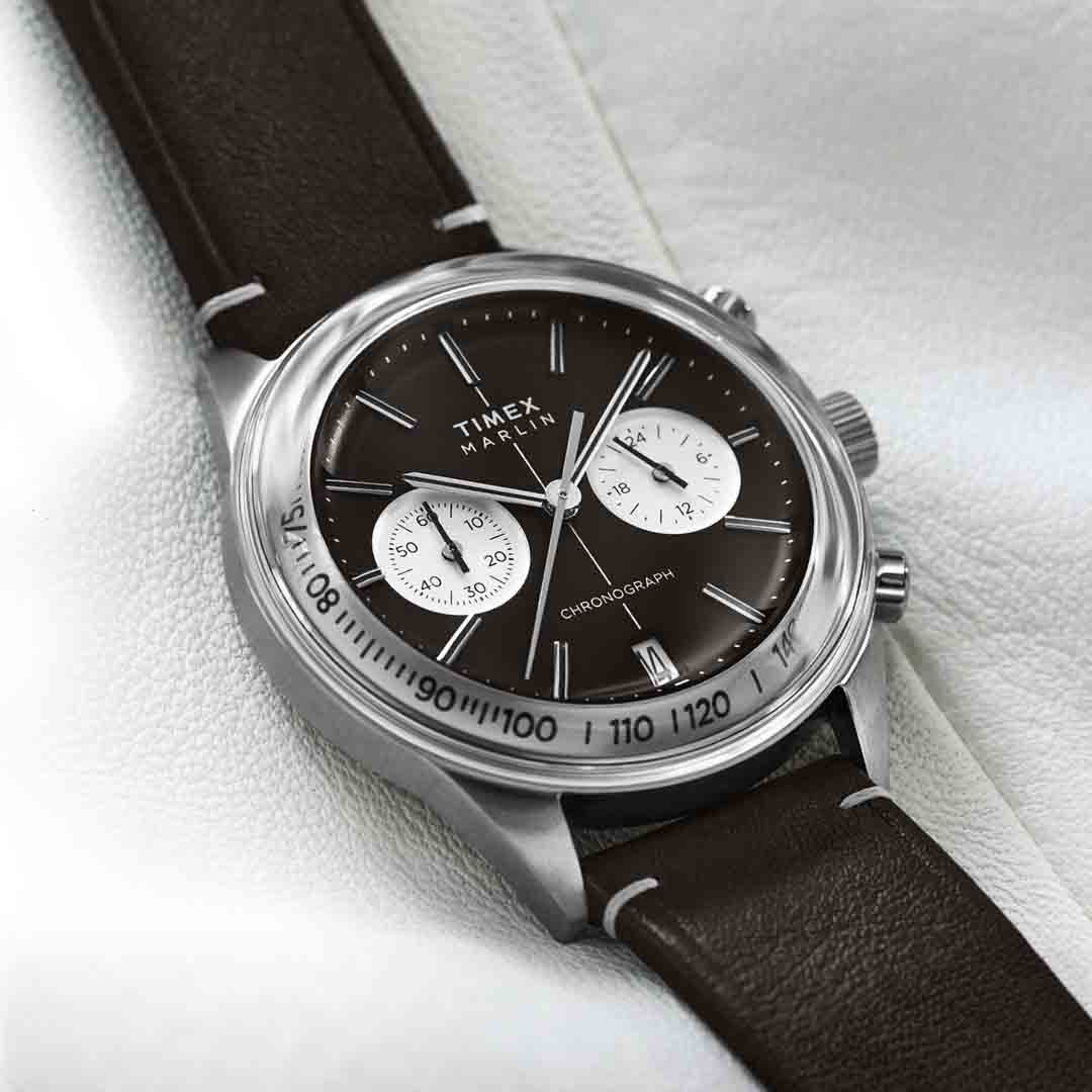 Timex Marlin Jet Quartz Chronograph 40mm Black