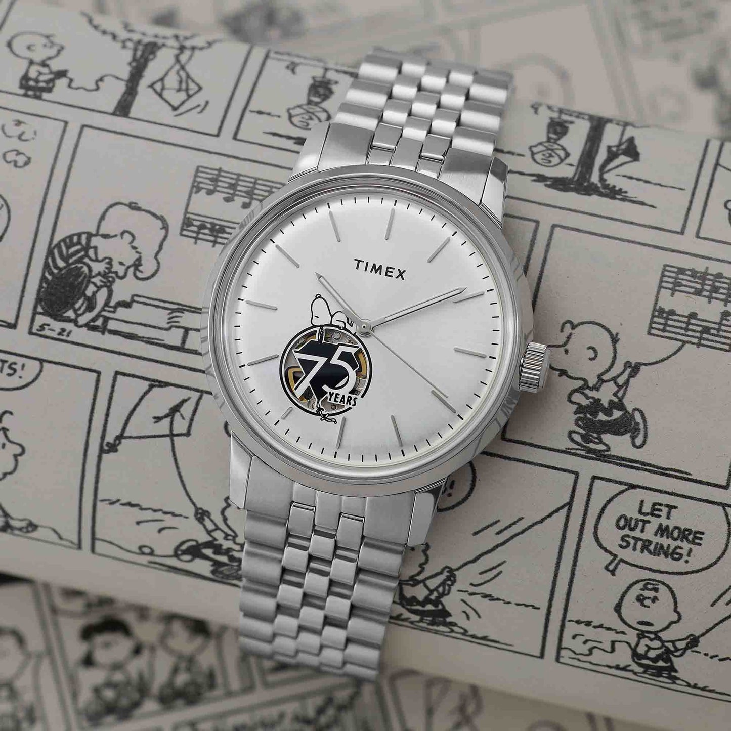 Timex x Peanuts Timex Marlin Automatic 75th Anniversary 40mm SS