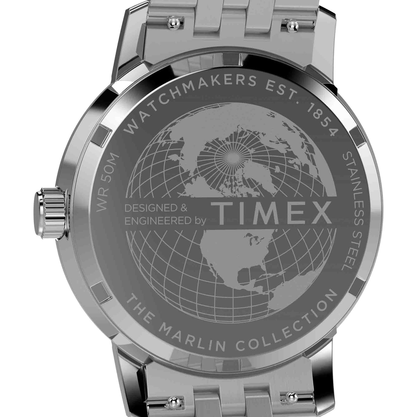 Timex Marlin Quartz GMT 40mm Blue Silver SS