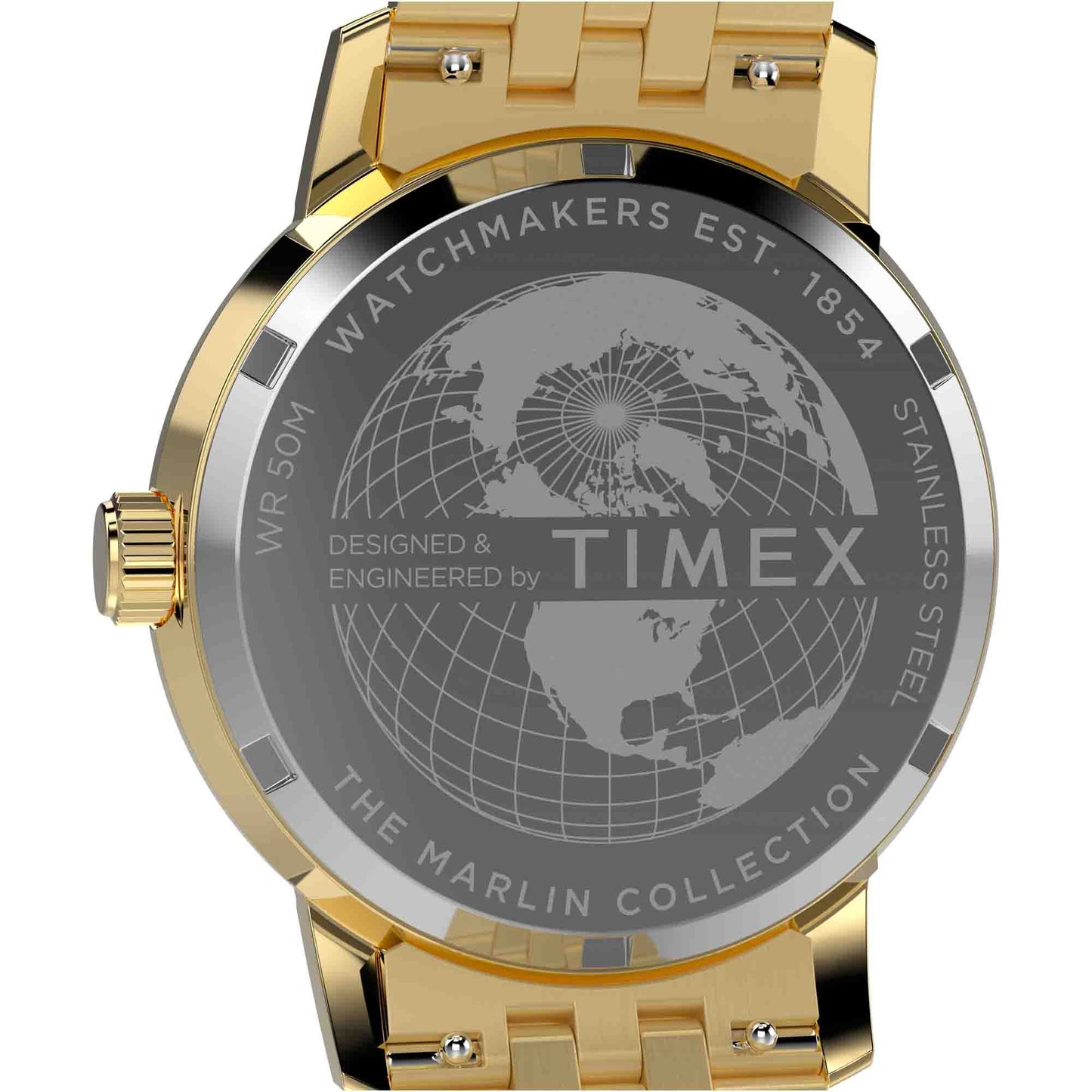 Timex Marlin Quartz GMT 40mm Black Gold SS