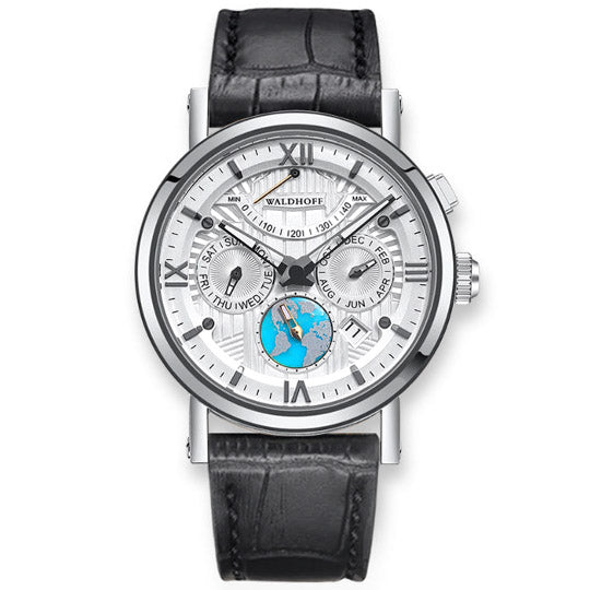 Manufaktur Waldhoff Multimatic II Diamond Silver Turquoise Limited Edition