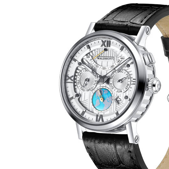 Manufaktur Waldhoff Multimatic II Diamond Silver Turquoise Limited Edition