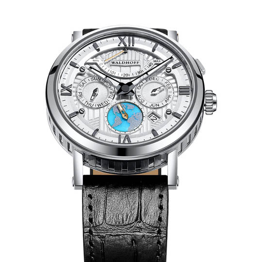 Manufaktur Waldhoff Multimatic II Diamond Silver Turquoise Limited Edition