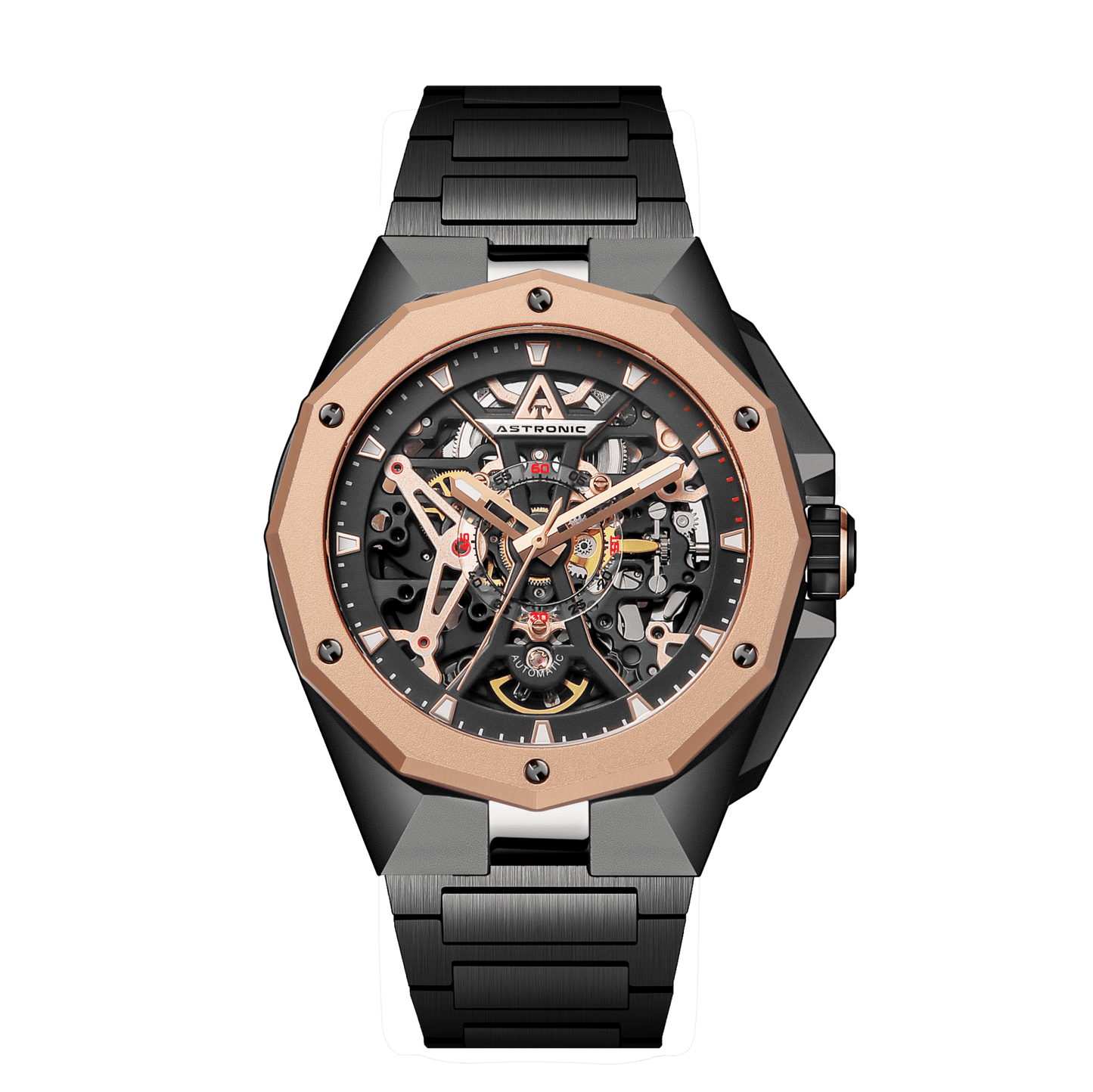 Astronic Apache Skeleton Automatic SS Rose Gold