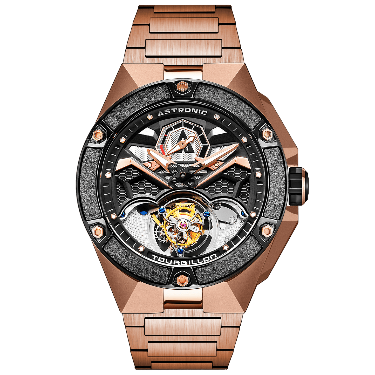 Astronic Nighthawk Tourbillon SS All Rose Gold