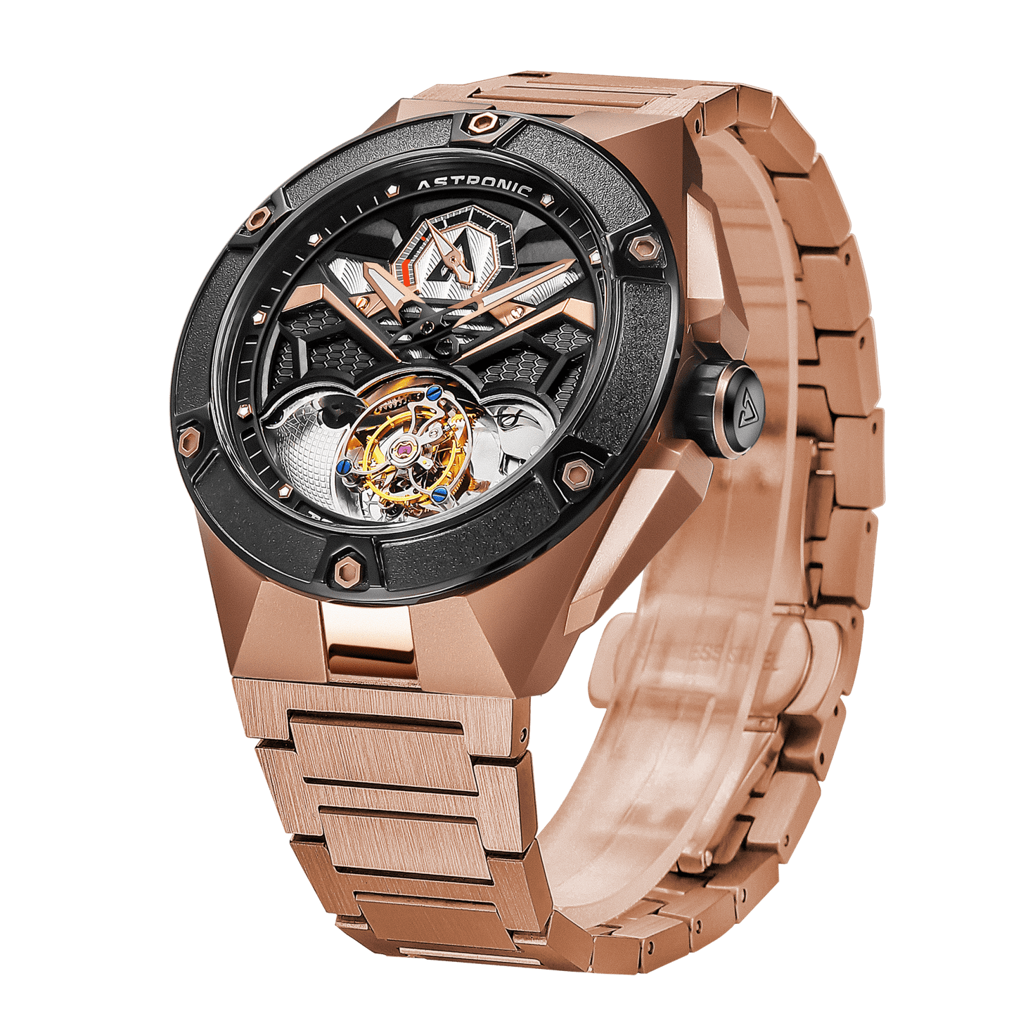 Astronic Nighthawk Tourbillon SS All Rose Gold