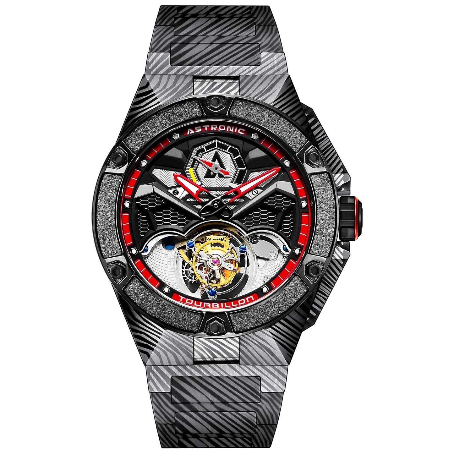 Astronic Nighthawk Tourbillon SS Black Wave