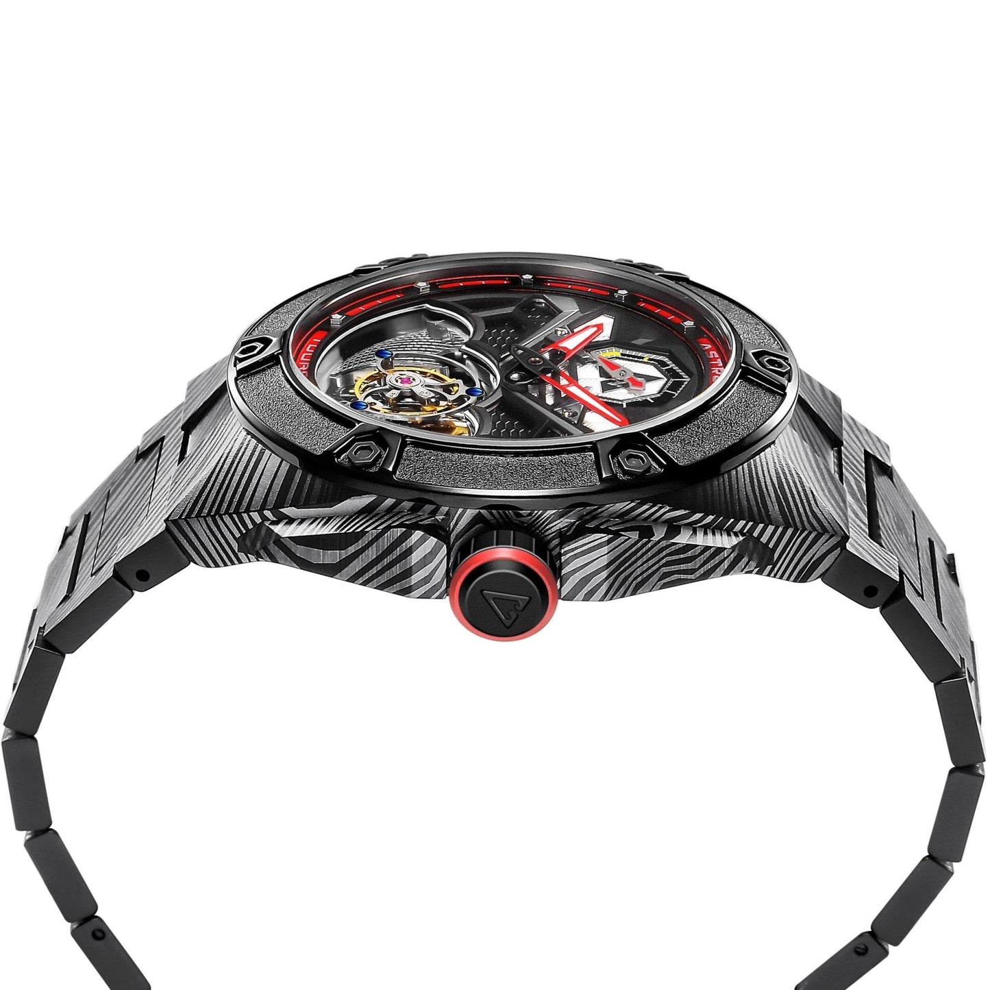 Astronic Nighthawk Tourbillon SS Black Wave