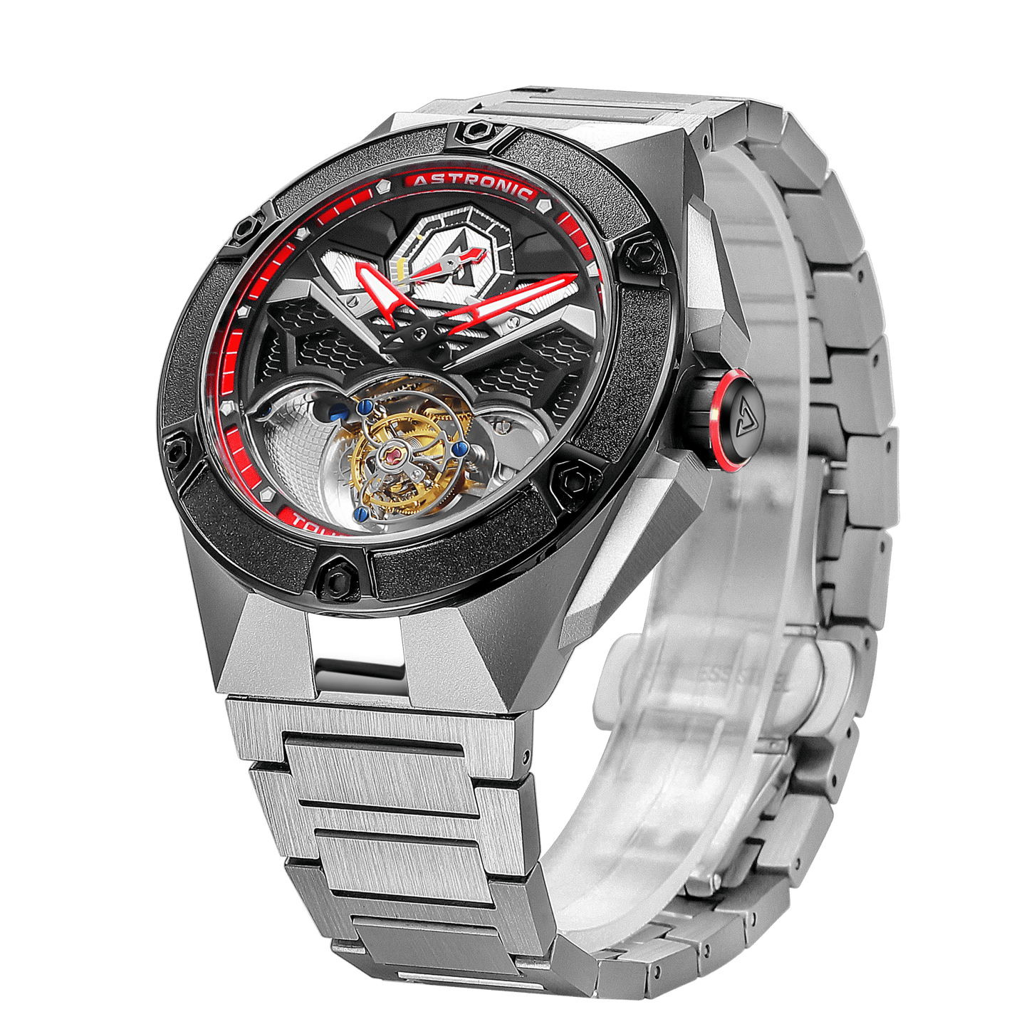 Astronic Nighthawk Tourbillon SS Red Limited Edition