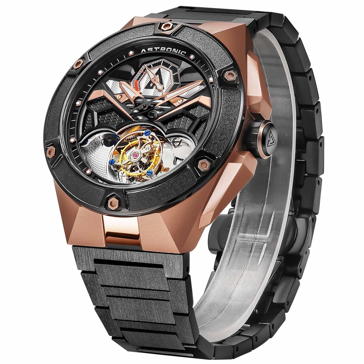 Astronic Nighthawk Tourbillon SS Rose Gold