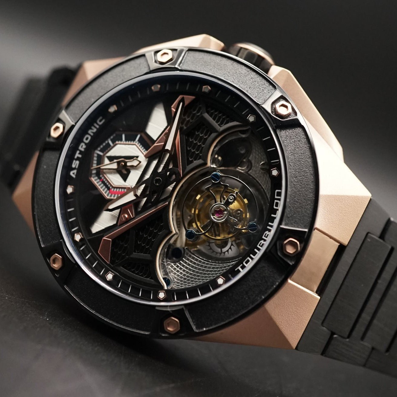 Astronic Nighthawk Tourbillon SS Rose Gold