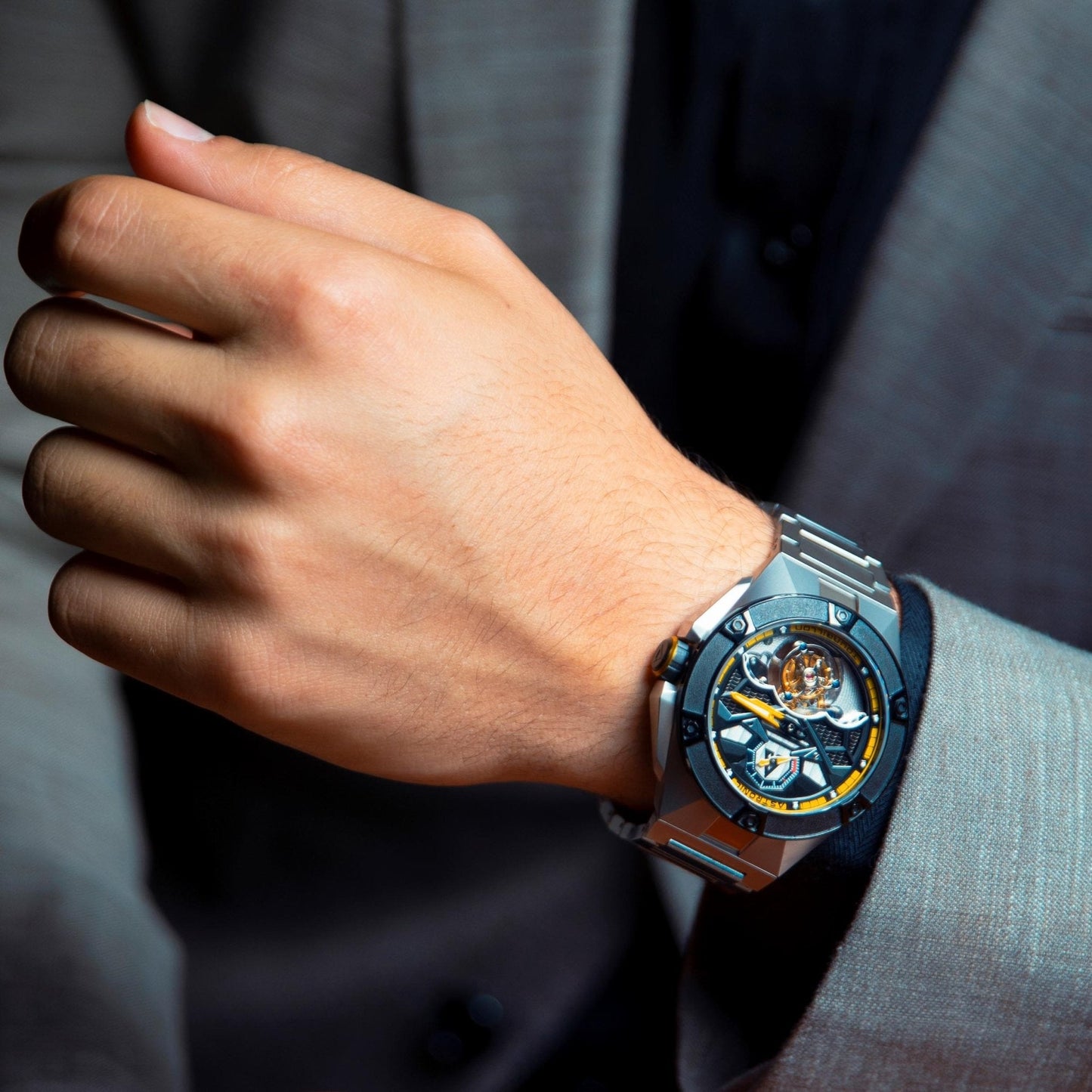 Astronic Nighthawk Tourbillon SS Yellow