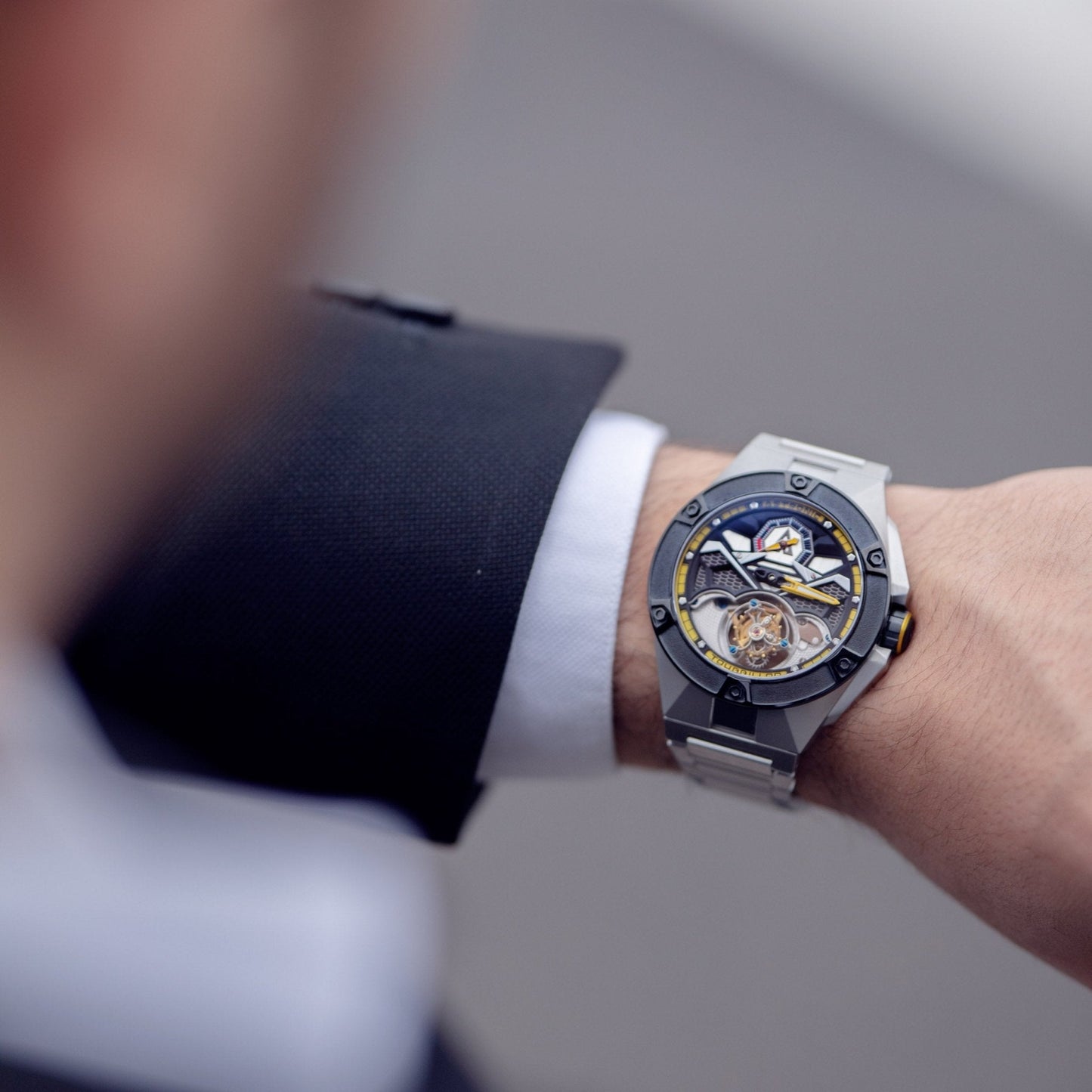 Astronic Nighthawk Tourbillon SS Yellow
