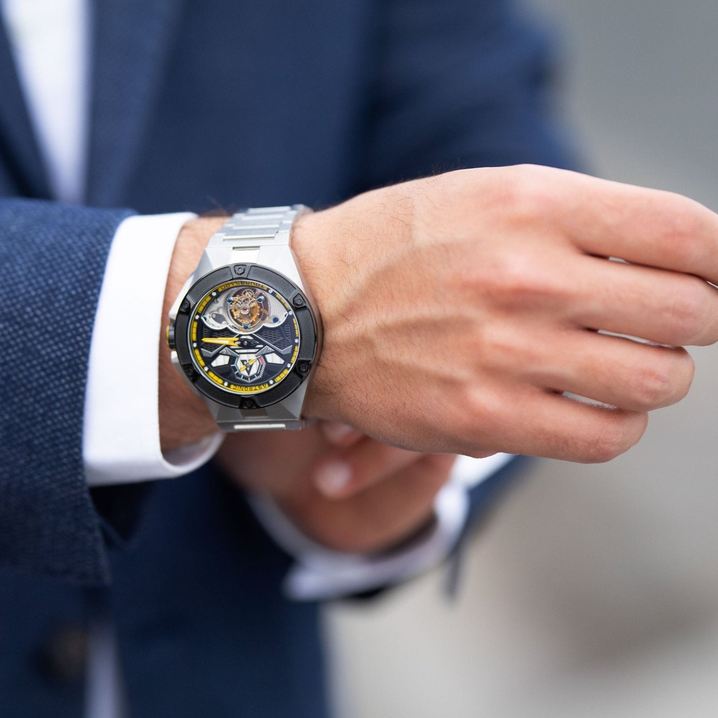 Astronic Nighthawk Tourbillon SS Yellow