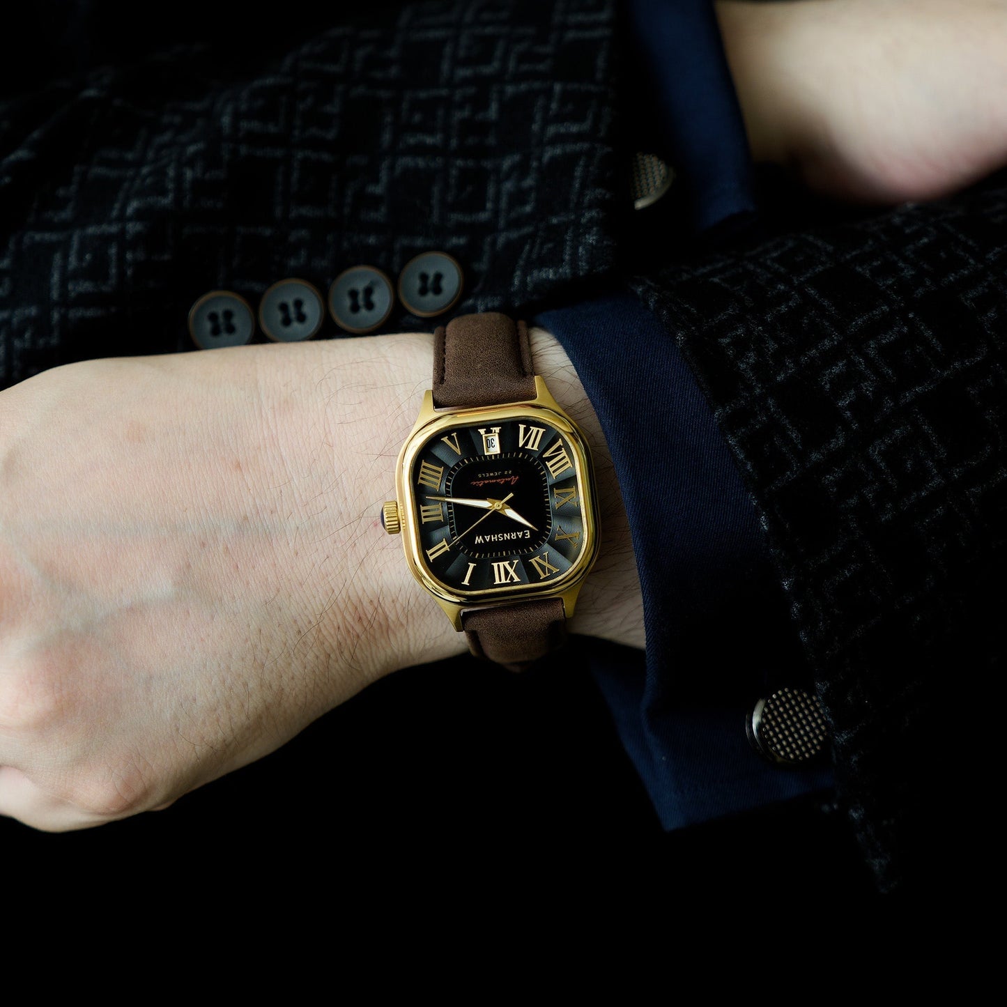 Thomas Earnshaw Coussin Automatic Gold