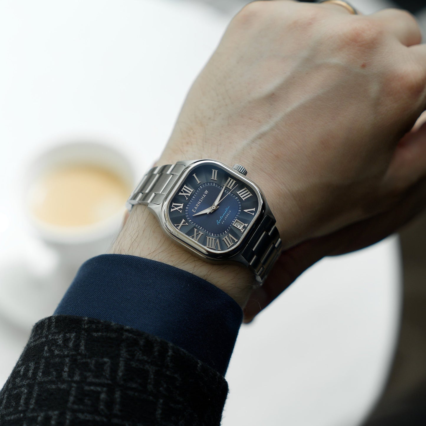 Thomas Earnshaw Coussin Automatic Lapis Blue