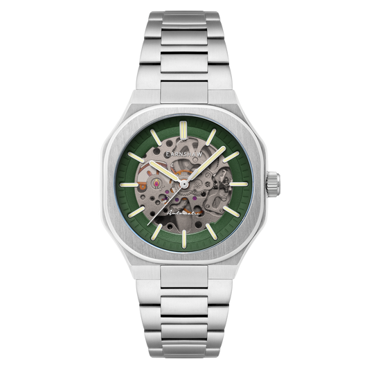 Thomas Earnshaw Discovery Exeter Skeleton Automatic Chartreuse Green