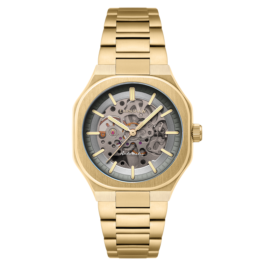 Thomas Earnshaw Discovery Exeter Skeleton Automatic Stone Grey