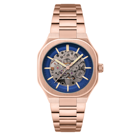 Thomas Earnshaw Discovery Exeter Skeleton Automatic Electric Blue
