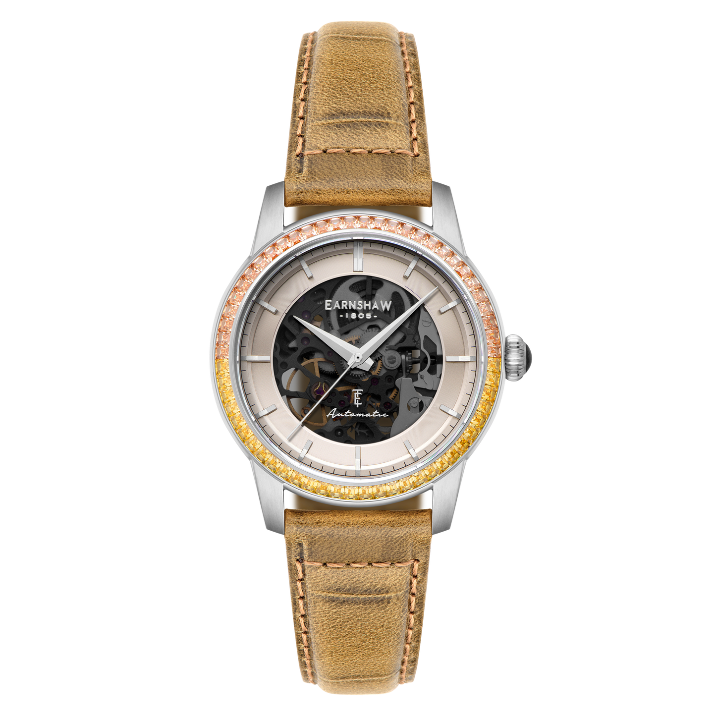 Thomas Earnshaw Celestial Glory Skeleton Automatic Caramel