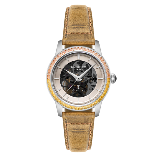 Thomas Earnshaw Celestial Glory Skeleton Automatic Caramel
