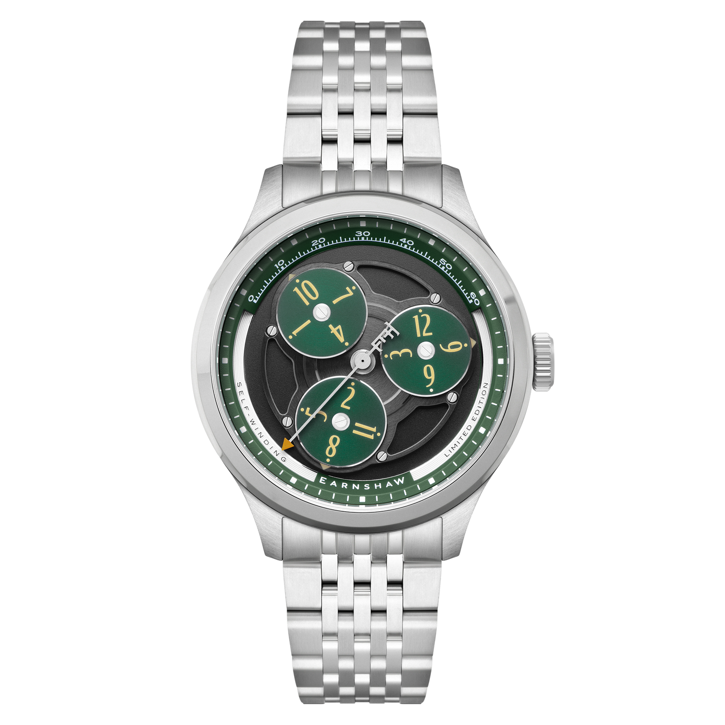 Thomas Earnshaw Engineer Hexham Trisect Automatic Jet Green Limited Edition