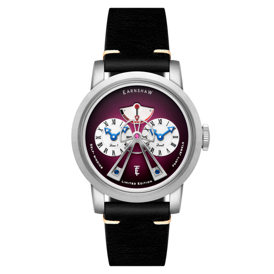 Thomas Earnshaw Heritage Beaufort Power Reserve Dual Time Automatic Purple Fume Limited Edition