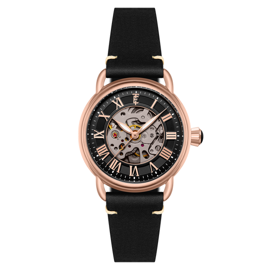 Thomas Earnshaw Heritage Investigator 40 Skeleton Automatic Ink Black